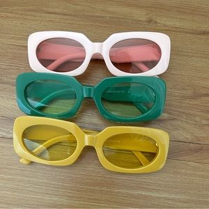Colorful block sunnies